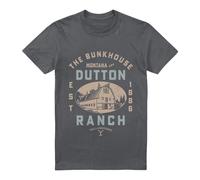 (XL, Charcoal) Yellowstone Unisex Adult The Bunkhouse T-Shirt