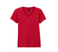 (XL, Cherry Red) Gildan Womens/Ladies Soft Style V Neck T-Shirt