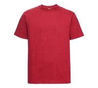 (XL, Classic Red) Russell Mens Classic Combed Cotton Heavyweight T-Shirt