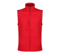(XL, Classic Red/Seal Grey) Regatta Mens Flux Softshell Body Warmer