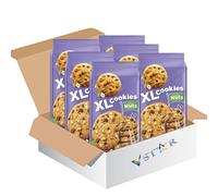XL Cookies Choco & Hazelnut 184g - Large Soft Cookiies with Creamy Chocolate & Crunchy Hazelnuts - Mk (6 x Bag, Hazelnut Cookies)