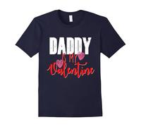 (XL) Cute Valentines Day Shirt Daddy Is My Valentine Kids School-Father's Day