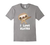 (XL) Dabbing Sloth Shirt - Funny I Love Sloths Dab T-Shirt-Father's Day