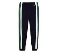 (XL, Dark Blue/Green/White) Lacoste Mens Brushed Fleece Cut & Sew Jogging Bottoms