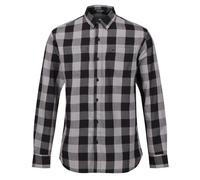 Regatta Mens Lance Checked Shirt (Dark Grey/Black) Cotton - Size X-Large