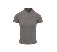 (XL, Dark Grey) Premier Womens/Ladies Coolchecker Plus Piqu Polo With CoolPlus