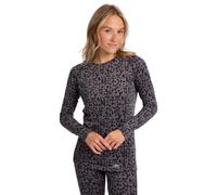 (XL, Dark Grey) Trespass Womens/Ladies Elianne Leopard Print Base Layer Top