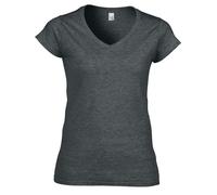 Gildan Womens/Ladies Softstyle Heather V Neck T-Shirt PC6223