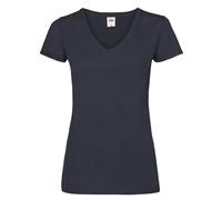 (XL, Deep Navy) Fruit Of The Loom Womens/Ladies V Neck Lady Fit T-Shirt