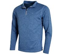 (XL, Denim Marl) Calvin Klein Mens 2026 Harlem 1/4 Zip Lightweight Technical CK Golf Sweater