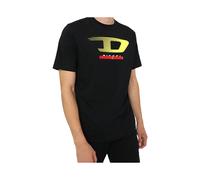 (XL) DIESEL T JUST Y4 Mens T Shirt Crew Neck Black Cotton Tee