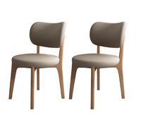 XL Dining Chairs Set of 4, Modern Upholstered Leather Dining Room Chairs, No Arms, Stylish Comfortable Seating for Dining Room, Living Room, Bar, Bedroom.