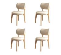 XL Dining Chairs Set of 4, Stylish Upholstered Leather Chairs, Armless Design, Perfect for Dining Room, Living Room, Bar, Bedroom, Comfortable Seating.