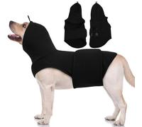 XL Dog Calming Shirt Adjustable with Chest,Labrador Lightweight Separation Anxiety Vest for Fear of The Environment,Soft Breathable for All-Seasons,Machine Washable,Black,XL
