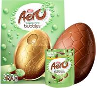 XL Easter Eggs Chocolate Eggs - Variety Flavours & Fillings - Seasonal Milk Chocolate Easter Egg Collection - 180g to 295g - 22 Options Available (Aero Peppermint Egg 230G)
