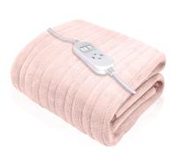 XL Electric Throw Heated Double Over Blanket Fleece - Pink Dreamcatcher Pink Double