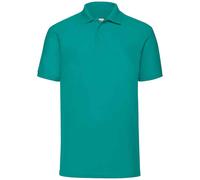 (XL, Emerald) Fruit of the Loom Mens 65/35 Polo Shirt