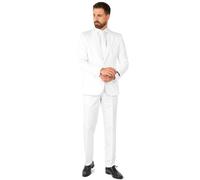 (XL (EU 56-58)) Mr. Solid white suit for men Suitmeister