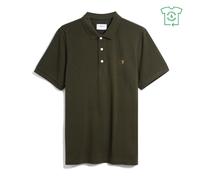 (XL, Evergreen) Farah Mens Cotton Short-Sleeved Polo Shirt