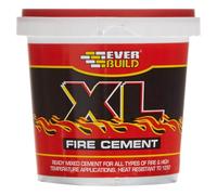 Everbuild XL Fire Cement - Ready Mixed - Resistant to Temperatures Up to 1250˚C - Buff - 1kg