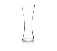 XL Floor Standing Clear Glass Flared Gathering Hourglass Vase simpa Clear One Size