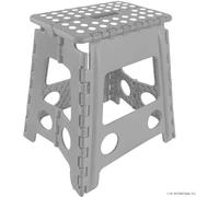 XL Folding Step Stool Foldable Stool for Kids & Adults, Kitchen Garden Bathroom Collapsible Stepping Stool (Grey)