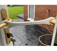 XL French Door Stay - Hold Open Patio Door Holder (Restraint) 24 cm Opening - Ideal for Large Dogs