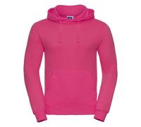 (XL, Fuchsia) Russell Mens Plain Hoodie
