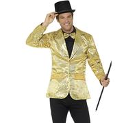 (XL, Gold) Smiffys Mens Sequin Costume Jacket