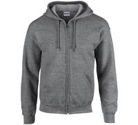 (XL, Graphite Heather) Gildan Mens Heavy Blend Full Zip Hoodie