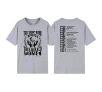 (XL, gray) They Didn't Burn Witches They Burned Women T-Shirt Feminist Witch T Shirt Short Sleeve Graphic Tees Women's Rights Tshirt Tops