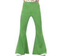(XL, Green) Smiffys Mens Flared Costume Trousers