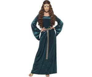 (XL, Green) Smiffys Womens/Ladies Medieval Maid Costume