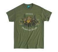 (XL, Green) Star Wars Unisex Adult Ewok Endor Protect Our Forests T-Shirt