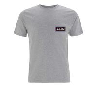 (XL, Grey) Oasis Unisex Adult Lines T-Shirt