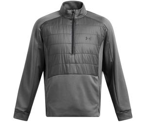 (XL, Grey) Under Armour Mens Solid Half Zip Sweat Jacket