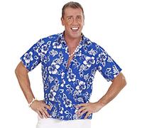 xL Hawaiian Shirt - Blue Costume Extra Large for Tropical Lua Fancy Dress