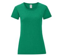 (XL, Heather Green) Fruit of the Loom Womens/Ladies Iconic 150 T-Shirt