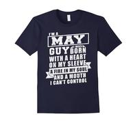 (XL) I Am A May Guy T-shirt Born In May Gifts-Father's Day