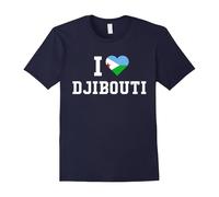 (XL) I Heart Love Djibouti Flag Of Native Pride Shirt T-Shirt-Father's Day