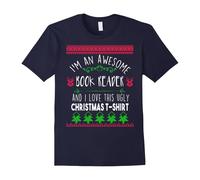(XL) Im a book reader and I love this ugly Christmas t-shirt-Father's Day