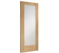Xl Joinery Internal Oak Pattern 10 Door With Clear Glass - 1981 X 838 X 35mm (33")