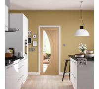 Xl Joinery Internal Salerno Oak Clear Glass Fire Door 1981 X 686 X 44mm (27")