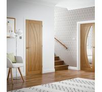 Xl Joinery Internal Salerno Oak Pre-Finished Fire Door 1981 X 762 X 44mm (30")