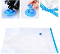 XL Jumbo Vacuum Seal Storage Bag - Space Saver Compression Bag | Strong Clothes Reusable Storage Seal Bags | Jumbo Clear Vacuum Zip Bag | Home Wardrobe Bedding Duvet Pillow & Travel Use [70cm x 100cm]
