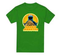 (XL, Kelly Green) Sesame Street Unisex Adult Iron On Cookie Monster T-Shirt