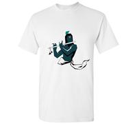 (XL) Krishna Flute Hinduism Hindu Deity God of Love Men White T Shirt Tee Top