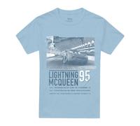 (XL, Light Blue) Cars Mens Racing Series Lightning McQueen T-Shirt