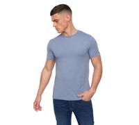 (XL, Light Blue Melange) FCUK Mens Stack T-Shirt