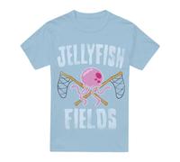 (XL, Light Blue) SpongeBob SquarePants Mens Jellyfish Fields T-Shirt